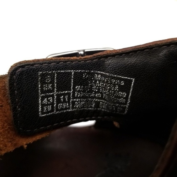 RARE Dr. Martens Gladiator Brando Platform Leather Strap Sandals Men 10 Burgundy - Picture 7 of 9